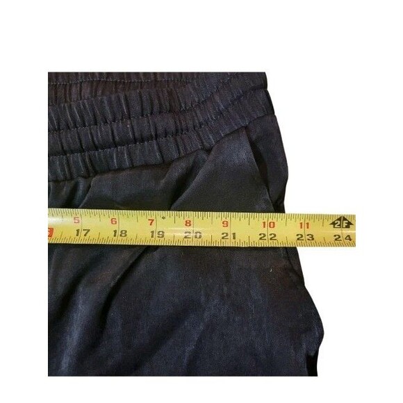 Black AnyBody Tall Satin Jogger Pants Side Pockets New Casual Lounge XL - Picture 13 of 15